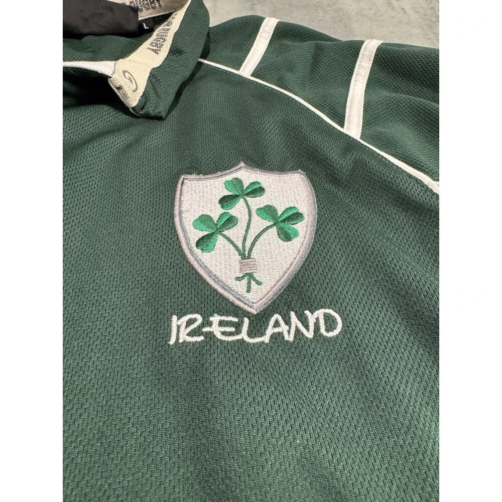 MENS LFR IRELAND Rugby SHIRT Live For Rugby Irish Heavy Duty JERSEY Size L